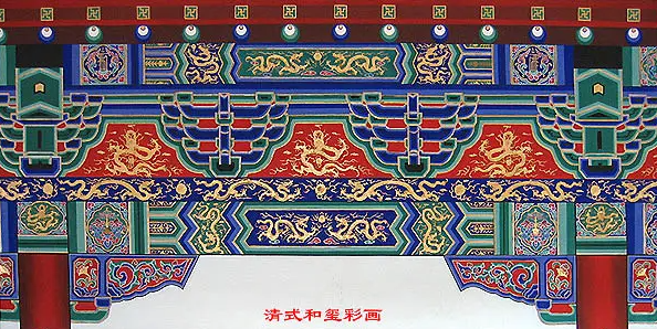 金门中国建筑彩画装饰图案